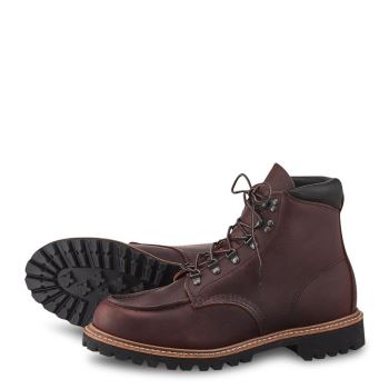 Red Wing Sawmill 6-Inch Boot in Briar Oil-Slick Leather Wandelschoenen Heren Bordeaux - 2927